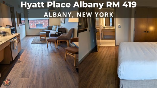 Hyatt Place Albany, Albany, NY (RM. 419 Accessible King Suite Room Tour)