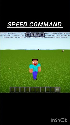 Minecraft speed command 😱#youtubeshorts #minecraft.