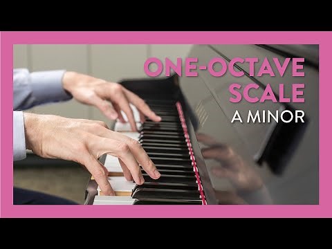 How to Play an A Minor Piano Scale, One Octave