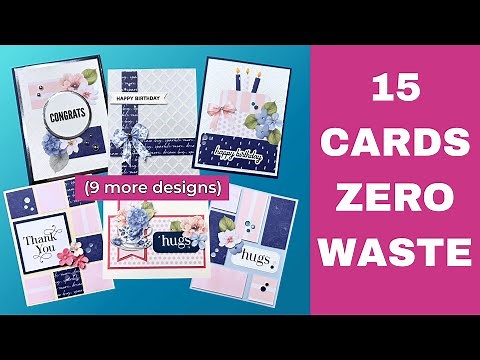 15 Cards, 6 Sheets, ZERO Waste! 6x6 Paper Layout Challenge You NEED to Try!