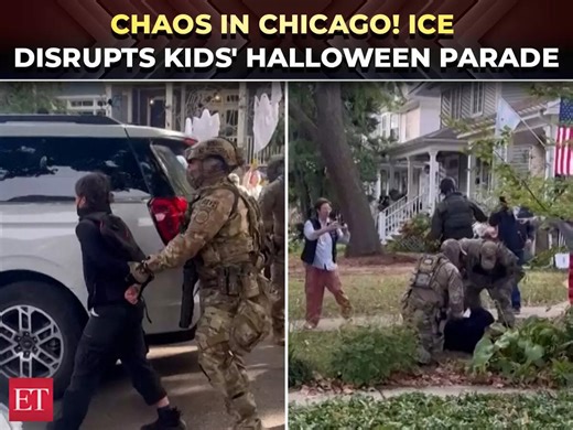 US immigration crackdown | Chaos as ICE disrupts Chicago children's Halloween parade, makes arrests