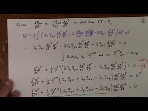 General Relativity: Lecture 15: variational calculus and geodesics