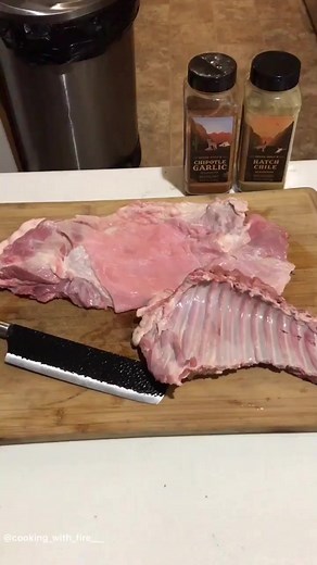I trimmed up some goat ribs to the best that I can, this is a first for me. I used @overthefirecooking hatch Chile rub , chipotle garlic rub. I also did a 3rd rack with 5 spice and I added @avogel_usa. I scored the membrane on these as I seen it so thin. I placed them in the fridge for a overnight brine. Would you guys be willing to try out some goat ribs? . . . Follow ➡️ @cooking_with_fire___ Seasoning ➡️ @overthefirecooking Herb salt ➡️ @avogel_usa . . . Music: Breathe slow Musician: Rook1e . 