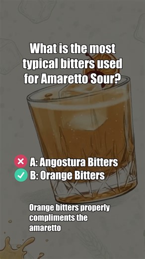 What is the most typical bitters used for Amaretto Sour?