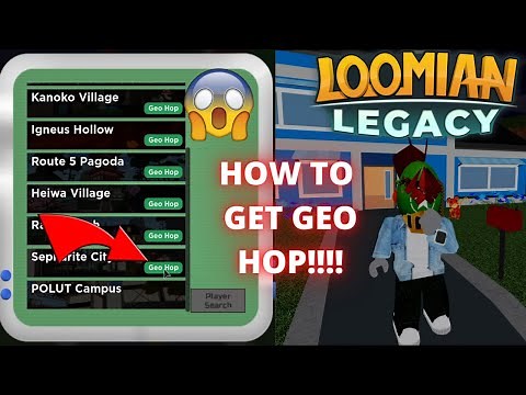 Loomian Legacy how to get Fast Travel geo hop in Sepharite city!!!!!