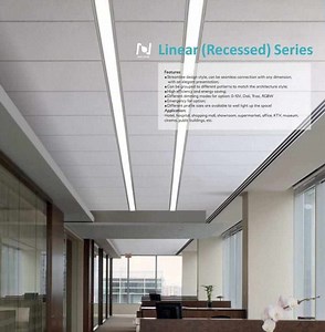 [Hot Item] 4FT Mounted Lamp Recessed LED Linear Light Office Lighting