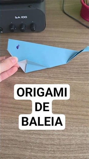 ORIGAMI de baleia #baleias #façavocêmesmo #origami #sequence #fipシ