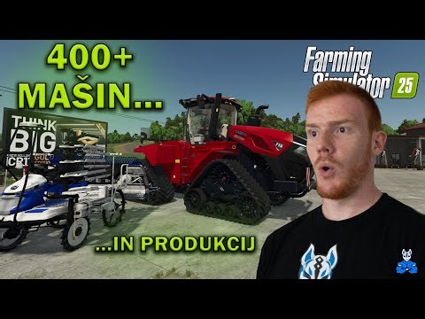 VSI TRAKTORJI, PRIKLJUČKI IN PRODUKCIJE V FARMING SIMULATOR 25! | Garage Tour