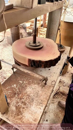 200lb Wood Block Spinning - Heavy Duty Lathe Work