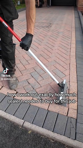 Repainting this block paved driveway! Amazing transformation with help from the @moasure ONE. Link in my bio, use code X8SMOUTS for £20 off! #satisfying #pressurewashing #cleaning #painting | Smout's Pressure Washing