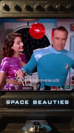 Space Beauties (1950) Style | Bikini Scene | #scifi #1950s #startrek #sora2 #captainsteel