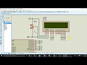 12 Examples of interfacing LCD to AVR using CodeVision and Proteus