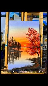 Acrylic painting of sunset and rosy clouds. 🎨🖌️ . #christmas #worship #christianity #gratitude #artgallery | Jun Das