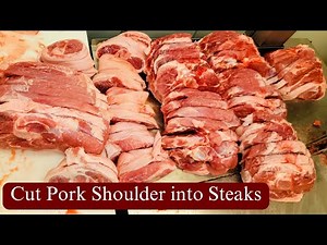 How to cut pork shoulder into steaks #porkshoulder #pork #howtocut #food