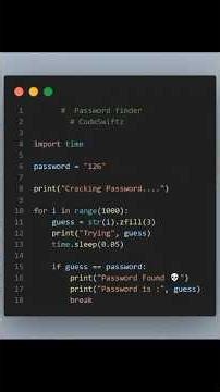 Password Finder Using Python & AI #coding #python #youtubeshorts #shorts #shortvideo #fyp #short
