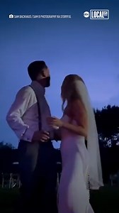 A lightning strike provided the perfect background for this meteorologist couple’s wedding 🥰⚡ | Localish