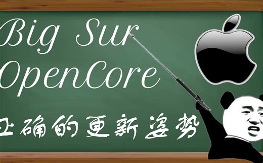 【黑苹果保姆教程】手把手教你更新BigSur，升级opencore