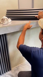 Fluted panel installation tibay nito #pukoslang #tips #ideas #construction #working #fbreelsvideo #fbviral | Delmar Alberto Ervite