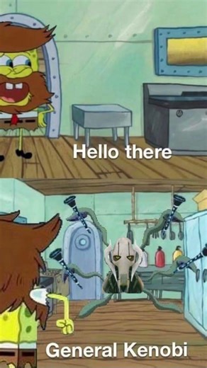SpongeBob and Star Wars Crossover meme… #spongebobmemes #memes #spongebob #starwars