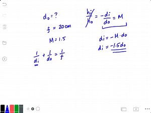 You view your face in a 20-cm focal length concave mirror. Where should your face be in order to form an image that is magnified by a factor of 1.5? | Numerade