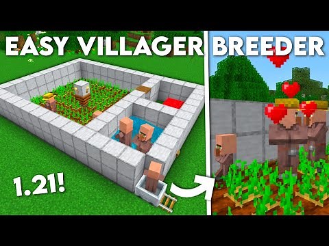 Minecraft Infinite Villager Breeder Tutorial - Easiest & Best Design - (Bedrock & Java)
