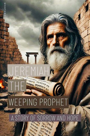 Jeremiah: The Weeping Prophet of Hope Jeremiah was a prophet chosen by God to speak to the people of Judah. He warned them to turn from sin and idol worship, but most refused to listen. Despite being mocked, imprisoned, and rejected, Jeremiah remained faithful to his mission. He prophesied that Jerusalem would be destroyed and the people taken to Babylon as punishment for their disobedience. Yet, he also shared God’s promise of hope — that after exile, God would restore His people and make a new