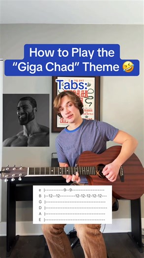 7.1K views · 63 reactions | How to Play the “Giga Chad” Theme  #guitartok #guitartutorial #stringshare #musiciansoftiktok #fyp #foryou | Guitar Dave | Facebook