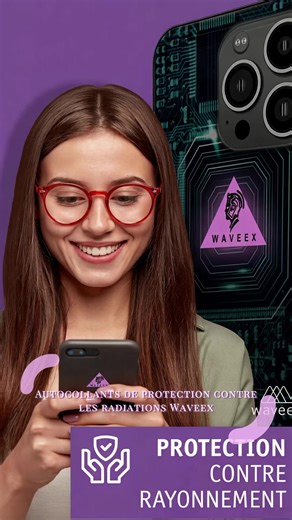 UN PETIT PINGOU D'IMPORTANCE CRUCIALE 1 pièceAutocollants de protection Waveex – certifiés par GUTACHTEN – contre les rayonnements pour téléphone portable, smartphone, tablette, ordinateur portable, babyphone, routeur Wi‑Fi