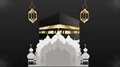 Hajj Islamic Pilgrimage Mecca Animation Horizontal Video