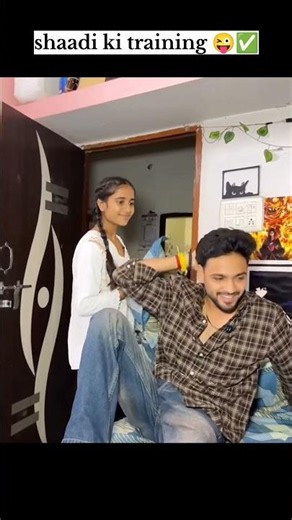 Shaadi ki training brother and sister 🤣😜 #viral #funny #comedy #shorts #trending #youtube #instagram