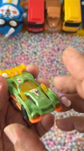 Exploring toys for Green race car speeds Round the track & overtakes its rivals! #viral #trending