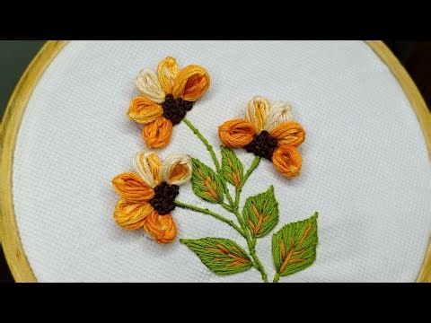 You must try this 3D flower embroidery 🔥🪡 || Hand embroidery