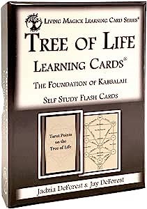 Tree of Life/Kabbalah Learning Cards - Living Magick Learning Card Series - Self Study Flash Cards