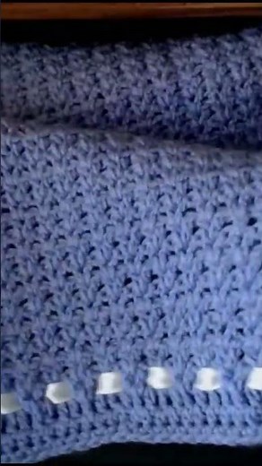Crochet SUPER FAST v stitch blanket.
