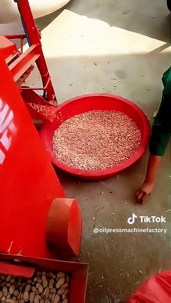 Making Peanut Oil with a Peanut Sheller and Oil Press