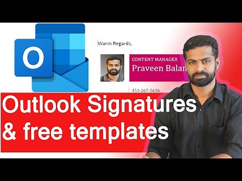 Outlook Signatures, how to create use multiple signatures, Professional free Signature templates