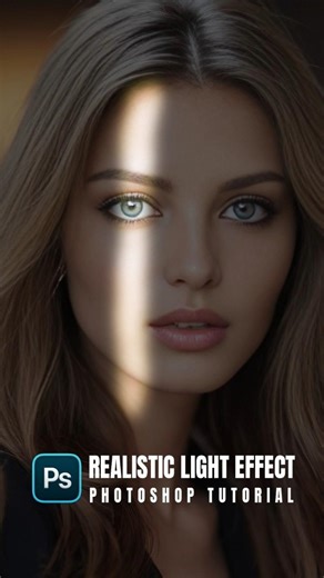 Realistic 🧐 light effect 😲 - Photoshop tutorial #photoshop #shorts
