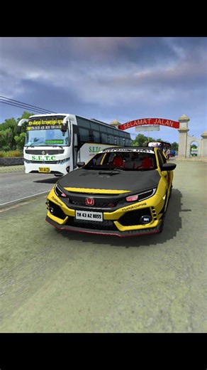 கார ஆட்டைய போட்டாச்சு #bussimulatorindonesia #bussid #gaming #shorts