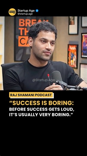 SUCCESS IS BORING - AND THAT’S THE PART NOBODY TALKS ABOUT.