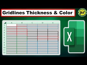 How to change Gridlines Thickness and Gridlines Color in Excel