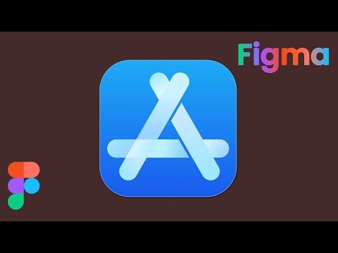 App Store (iOS) Icon design in Figma #figma | DesignMentor