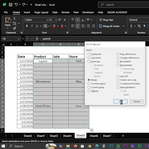 How to fill blank cells with data Excel Functions #excel #excelformula #exceltricks #dataextractor