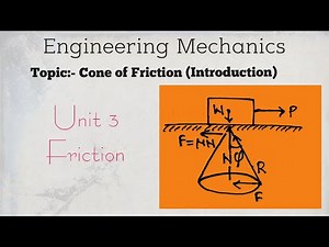 EM_02: Friction(Cone of Friction) [Introduction] | Engineering Mechanics | By V. Somesh