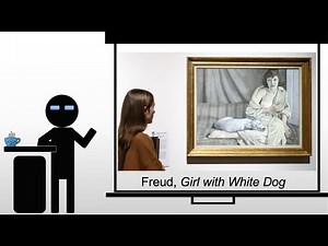 Freud Girl with White Dog
