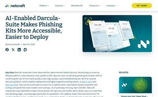 今後 ニッチブランドも標的になる可能性 ～ AI による自動化でフィッシングサイト構築がさらにラクに | ScanNetSecurity