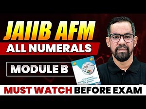 JAIIB AFM Numerical | Module B || JAIIB AFM Case Study || JAIIB Exam Preparation | AFM By Mahesh Sir