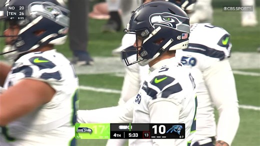 Jason Meyers' 30-yard FG gives Seahawks two-possession lead over Panthers