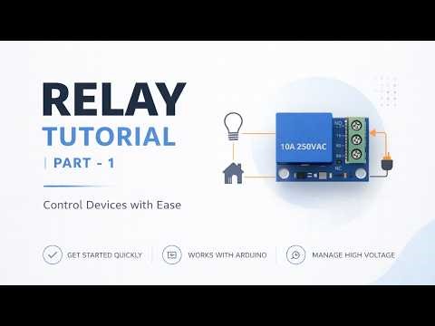 Relay Module Tutorial for Beginners | Part-1 | Control High Voltage Devices with Microcontrollers