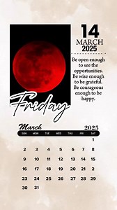 Enjoy your red moon Friday. | Giggle Palooza