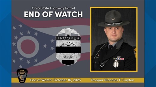 Ohio State Highway Patrol trooper killed while assisting disabled vehicle in Mahoning County